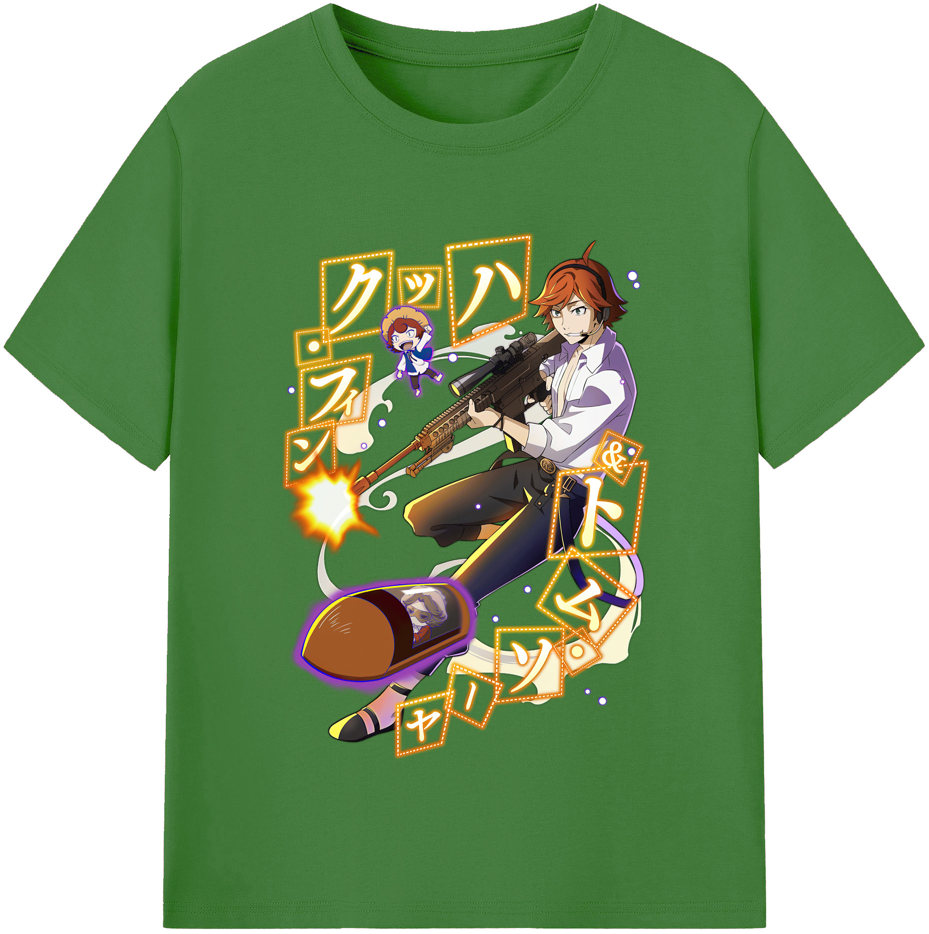 （画像用） 文豪ストレイドッグス Bungo Stray Dogs レディースカジュアルプリントTシャツ（綿100％）